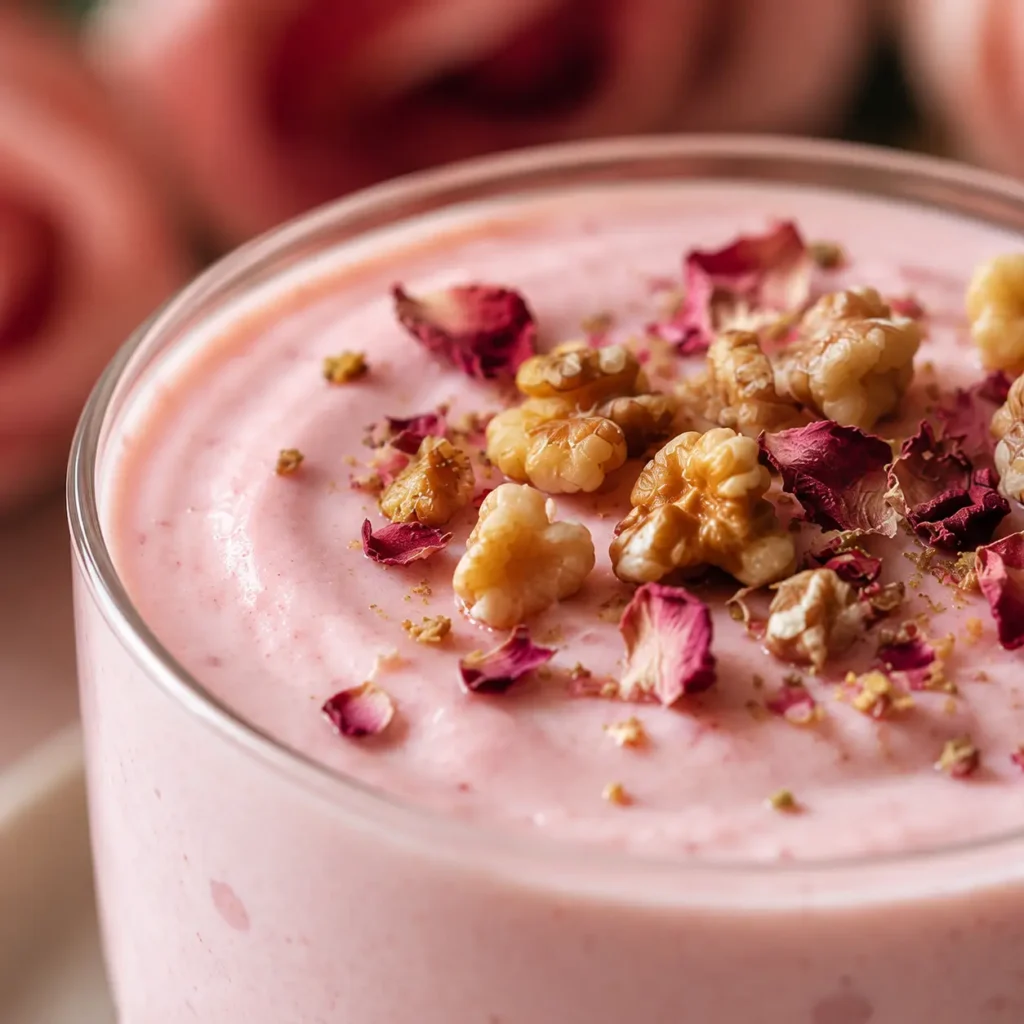 Rose Walnut Cheesecake Cup